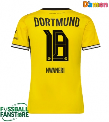 Borussia Dortmund Ethan Nwaneri #18 Replik Heimtrikot Damen 2026-27 Kurzarm